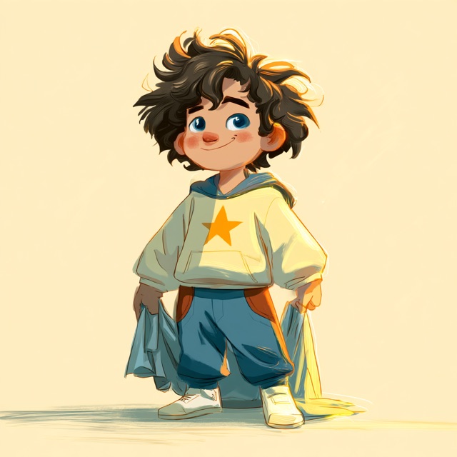 Miles, a toddler boy with curly brown hair holding his blue blanket